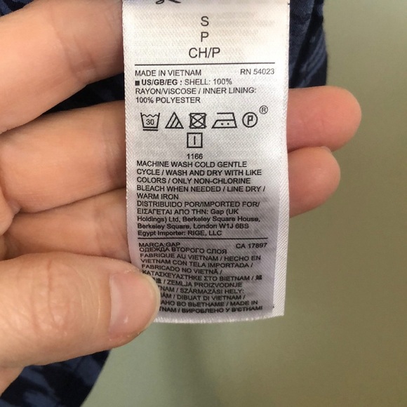 GAP Women’s Blue Print Dress, Size small - Picture 5 of 5